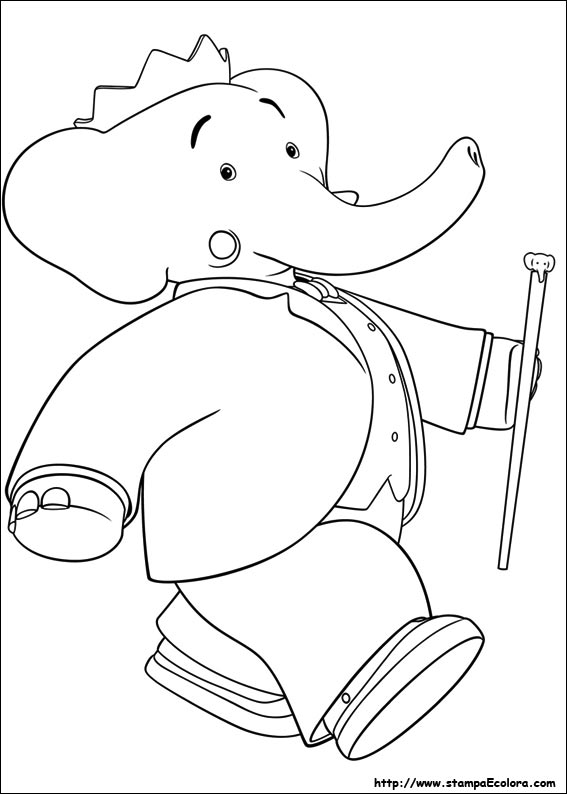 Disegni Babar e le avventure di Badou