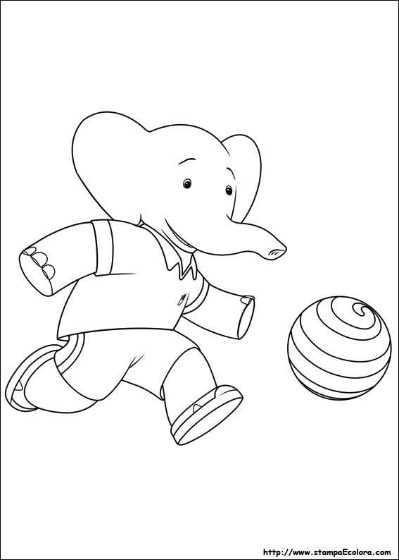 Disegni Babar e le avventure di Badou