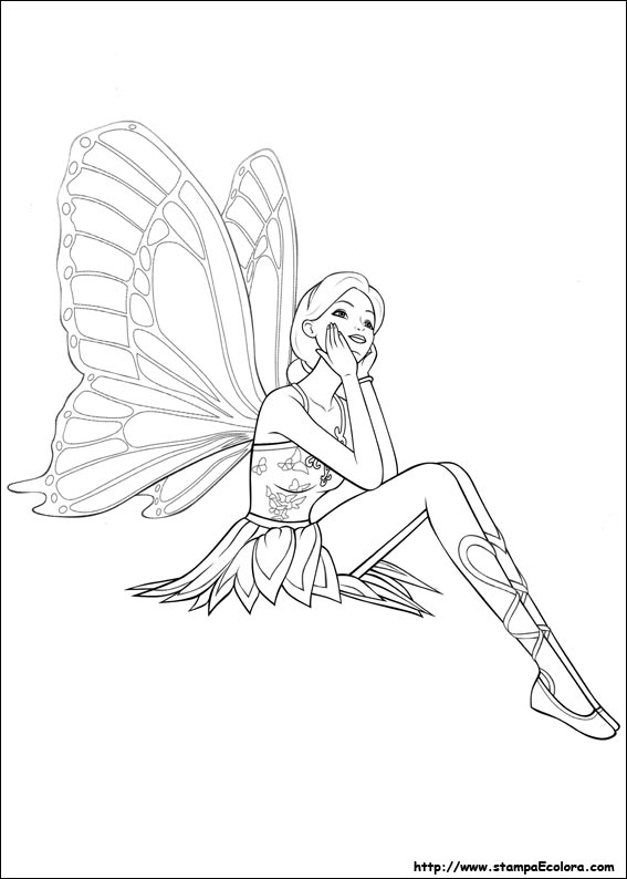 Disegni Barbie Mariposa