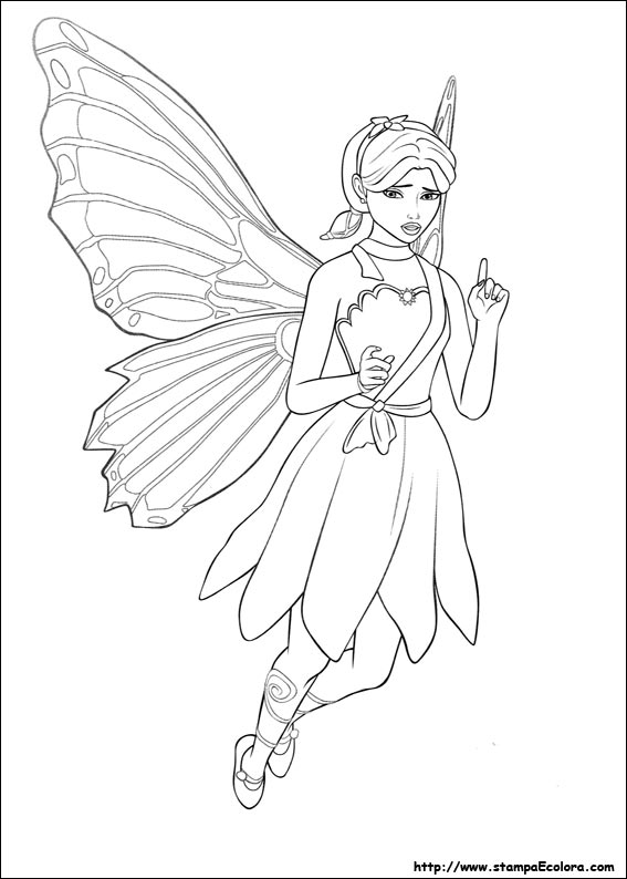 Disegni Barbie Mariposa