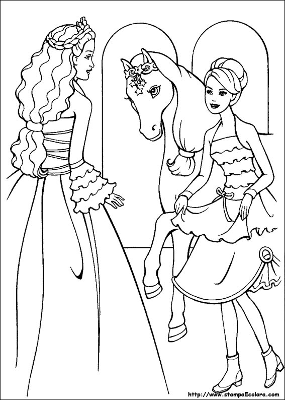 Disegni Barbie e la Magia di Pegaso