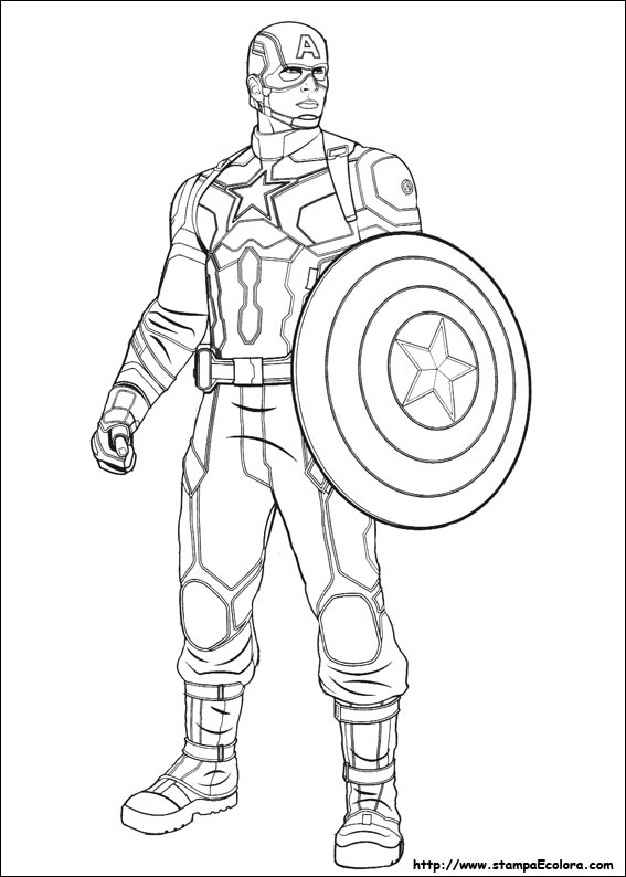 Disegni Captain America: Civil War