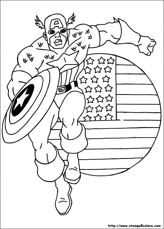 Disegni Captain America