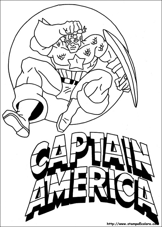 Disegni Captain America
