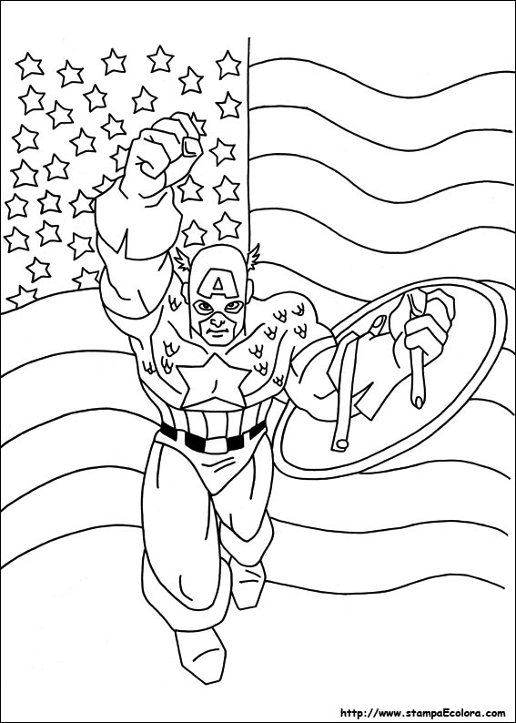 Disegni Captain America