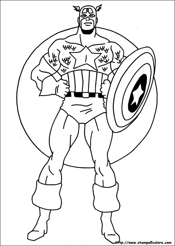 Disegni Captain America