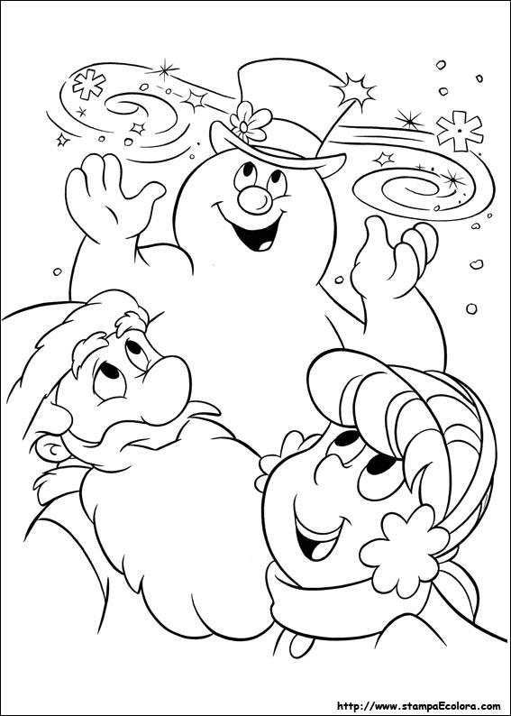 Disegni Frosty il pupazzo di neve