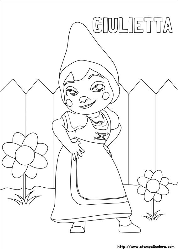 Disegni Gnomeo e Giulietta