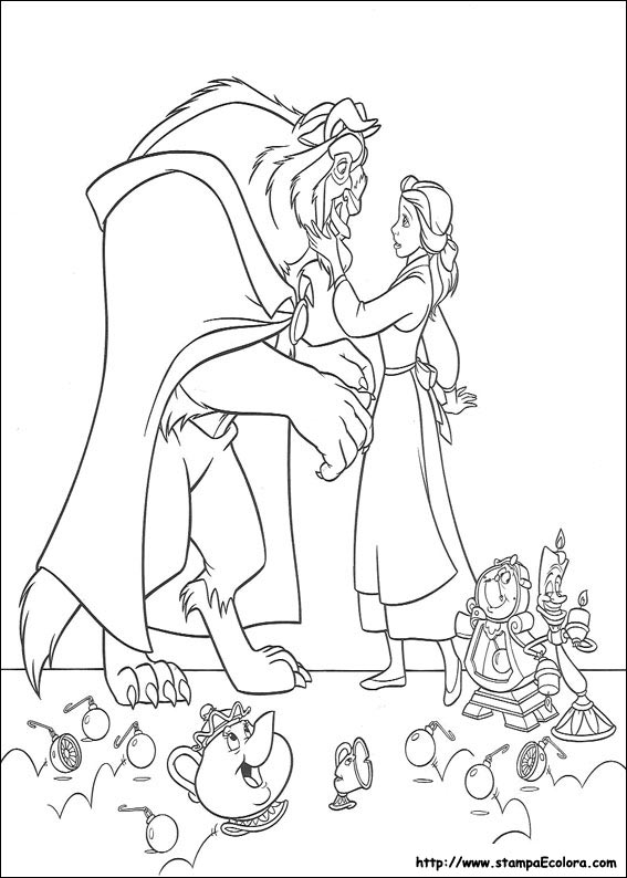 Disegni de La Bella e la Bestia