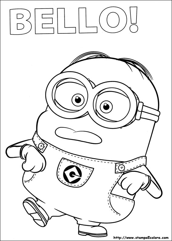 Disegni Di Minions Da Colorare