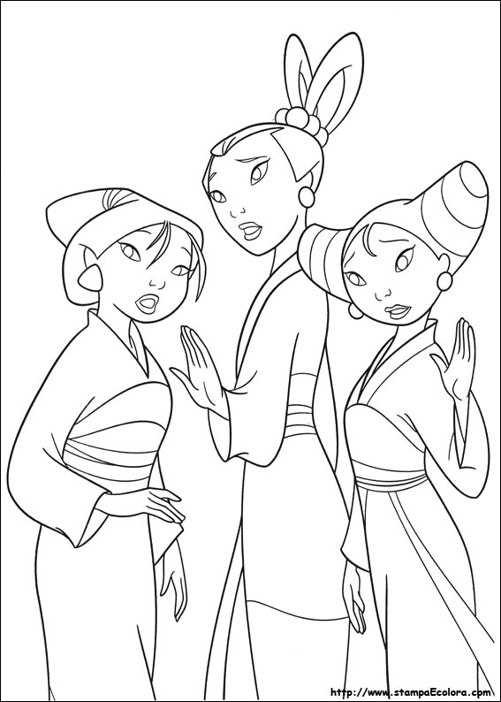 Disegni Mulan