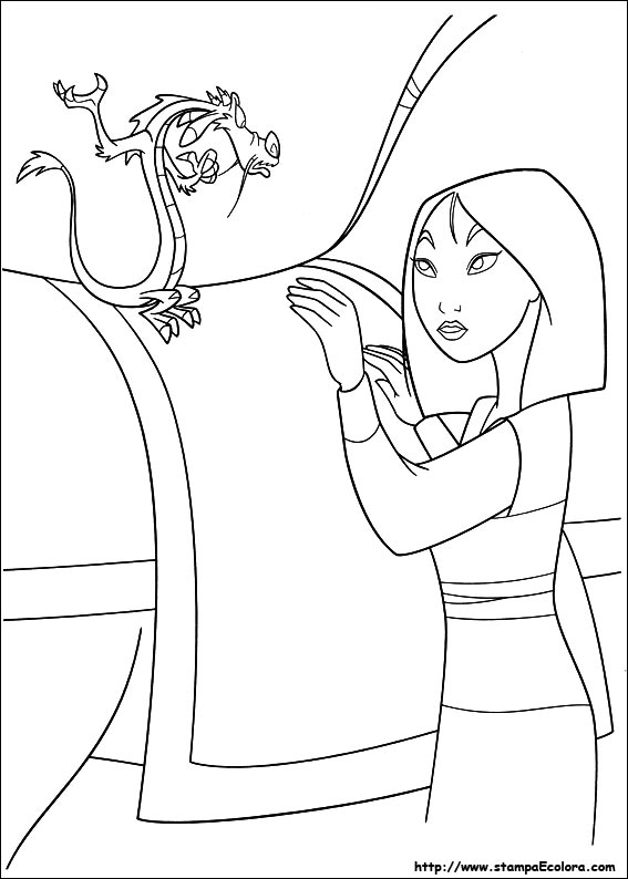 Disegni Mulan