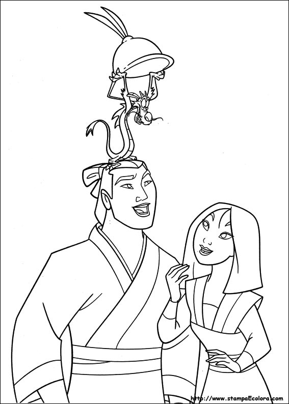 Disegni Mulan