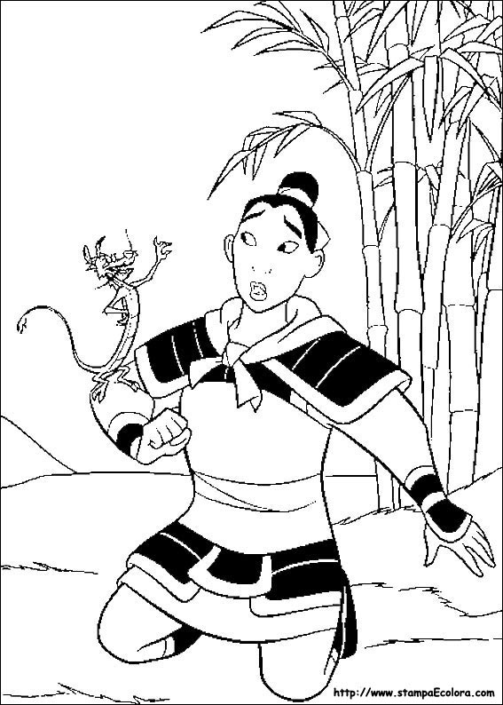 Disegni Mulan