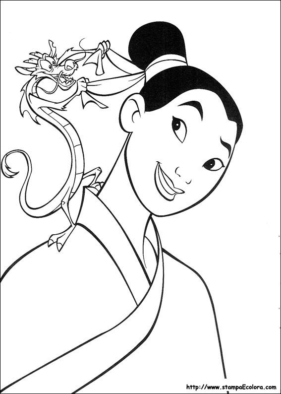 Disegni Mulan