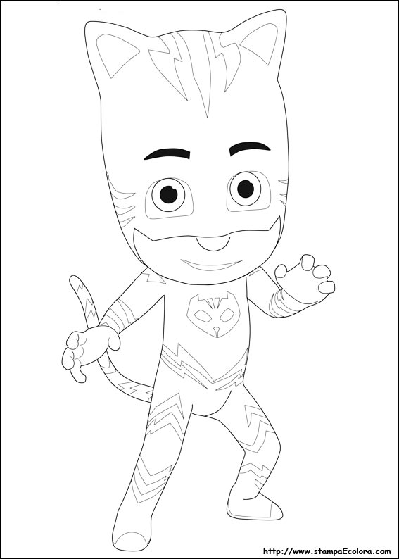 Disegni PJ Masks - Super pigiamini