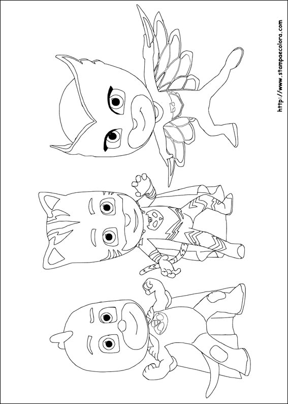 Disegni PJ Masks - Super pigiamini