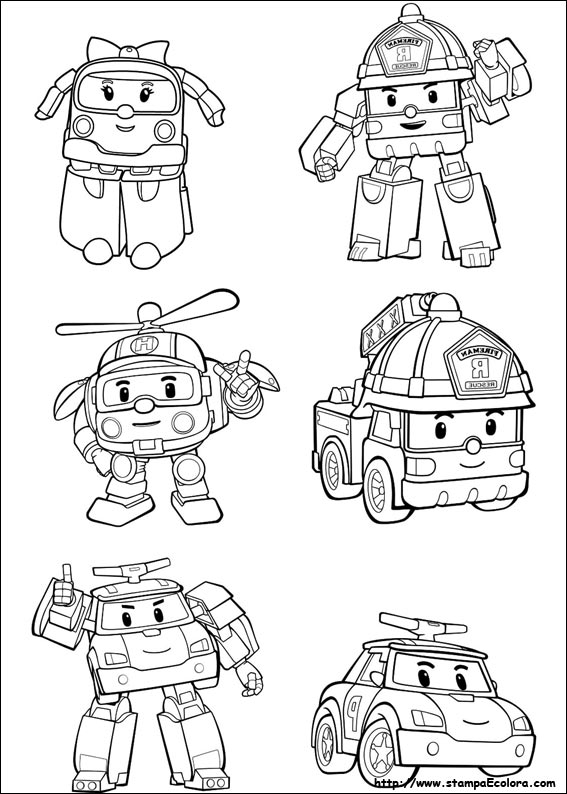 Disegni Robocar Poli