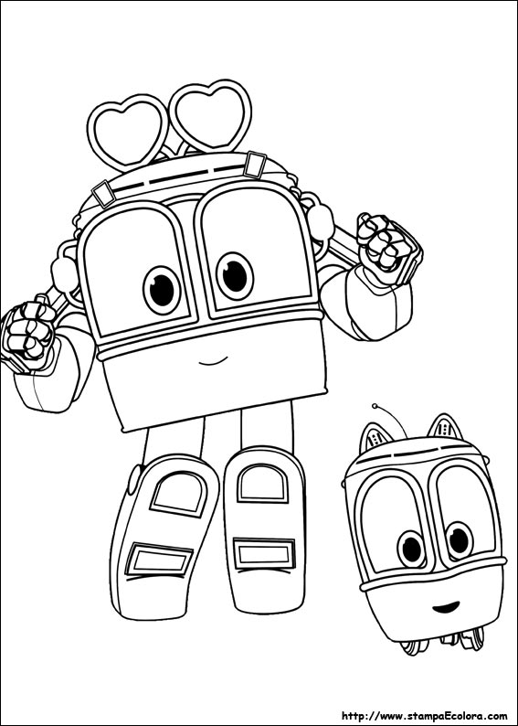 Disegni Robot Trains