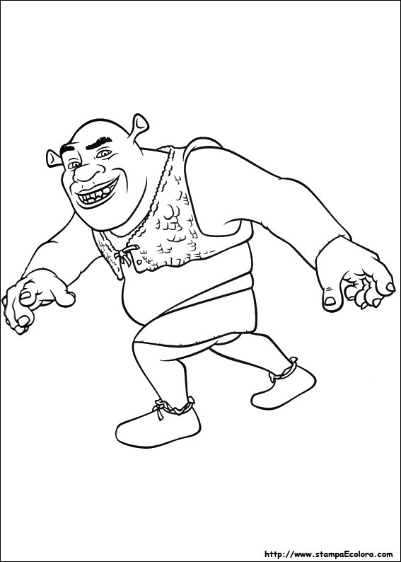 Disegni Shrek - E vissero felici e contenti