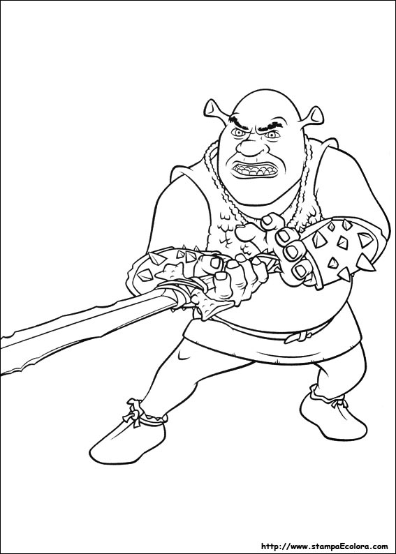 Disegni Shrek - E vissero felici e contenti