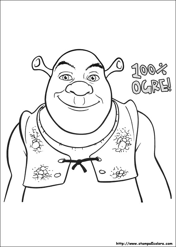 Disegni Shrek - E vissero felici e contenti