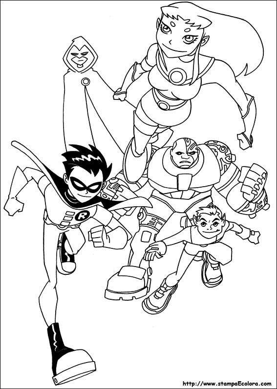 Disegni Teen Titans