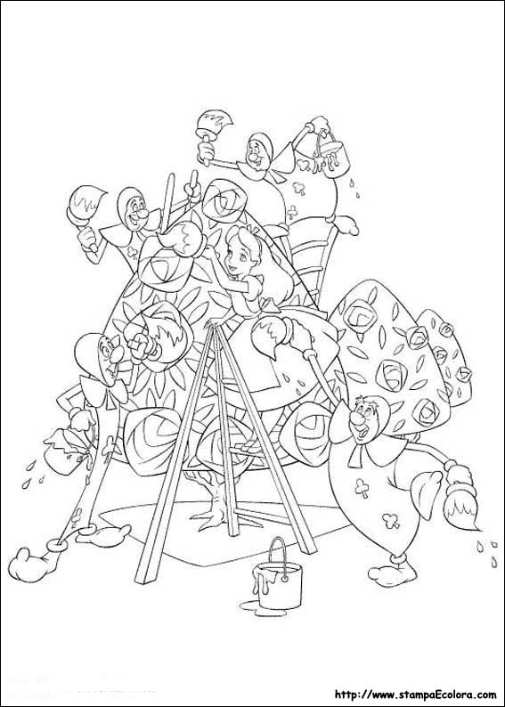 Disegni Alice nel paese delle Meraviglie