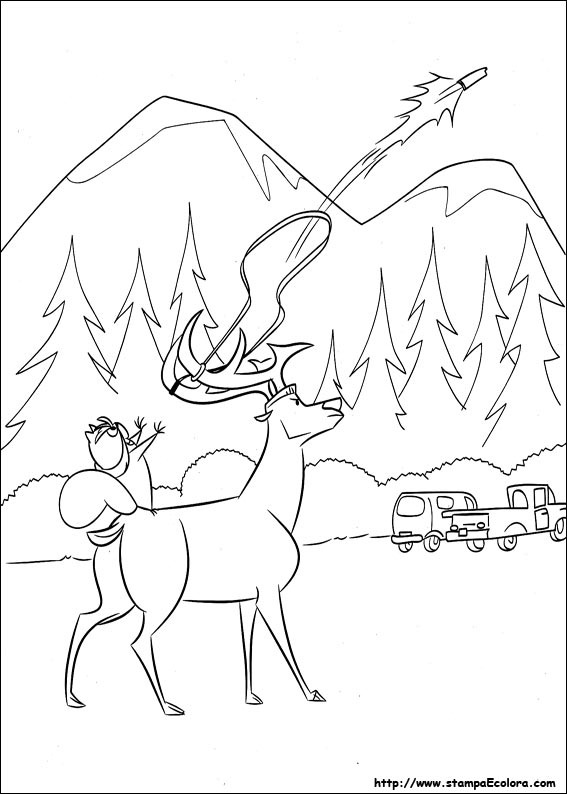 Disegni Boog e Elliot a caccia di amici