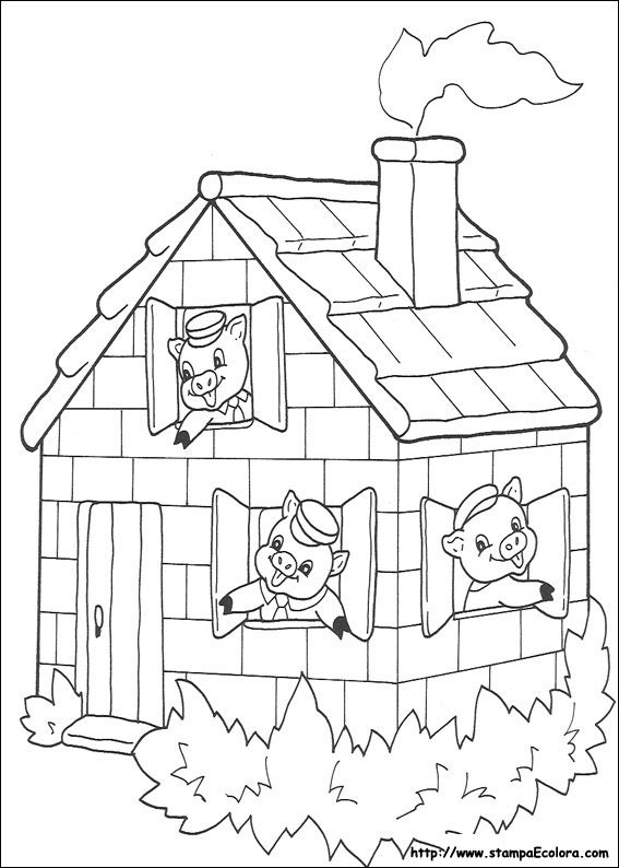 Disegni I tre porcellini