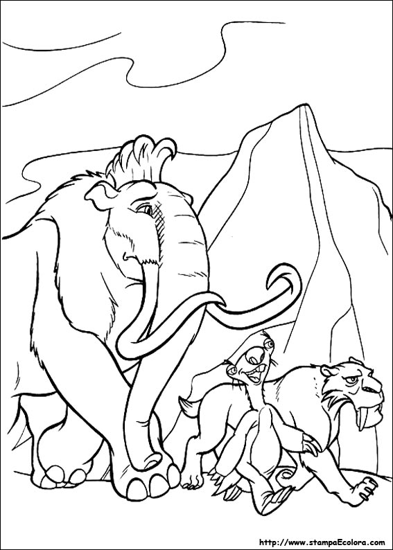 Disegni L'era glaciale