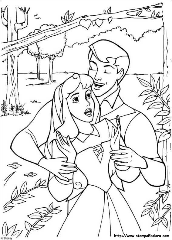 Disegni La Bella addormentata nel bosco