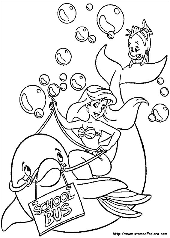 Disegni La Sirenetta