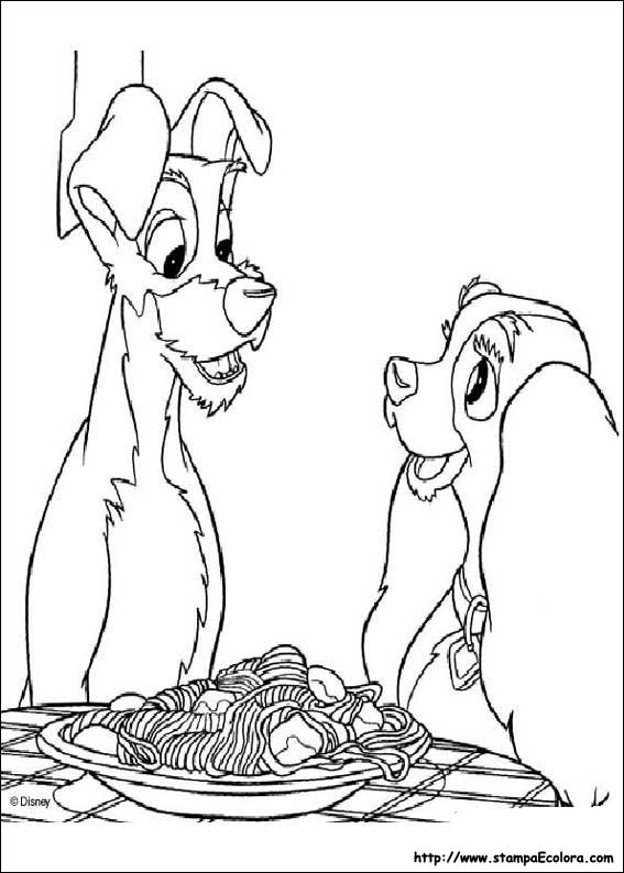 Disegni Lilli e il vagabundo