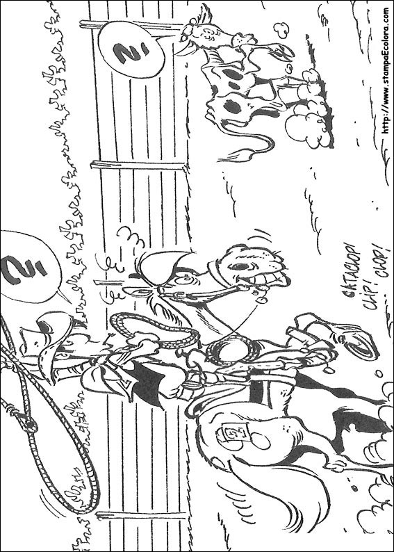 Disegni Lucky Luke