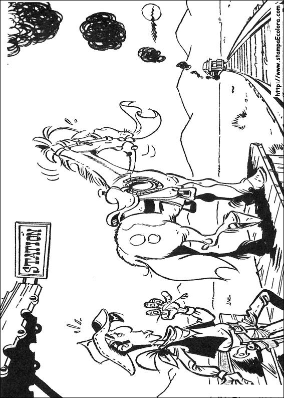 Disegni Lucky Luke