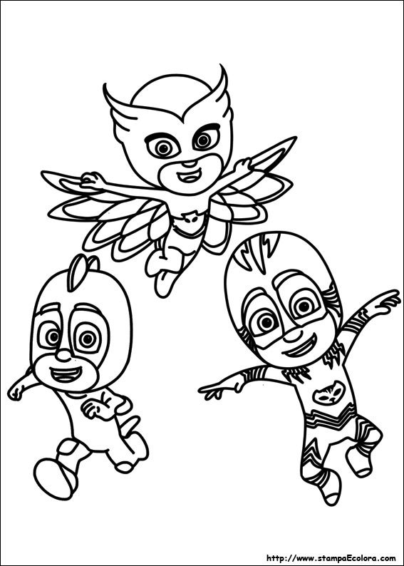 Disegni PJ Masks - Super pigiamini