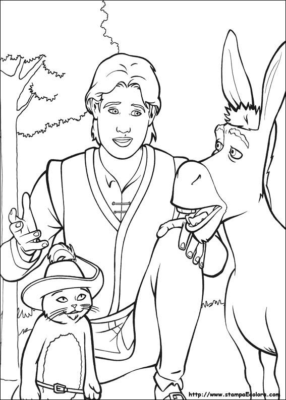 Disegni Shrek terzo