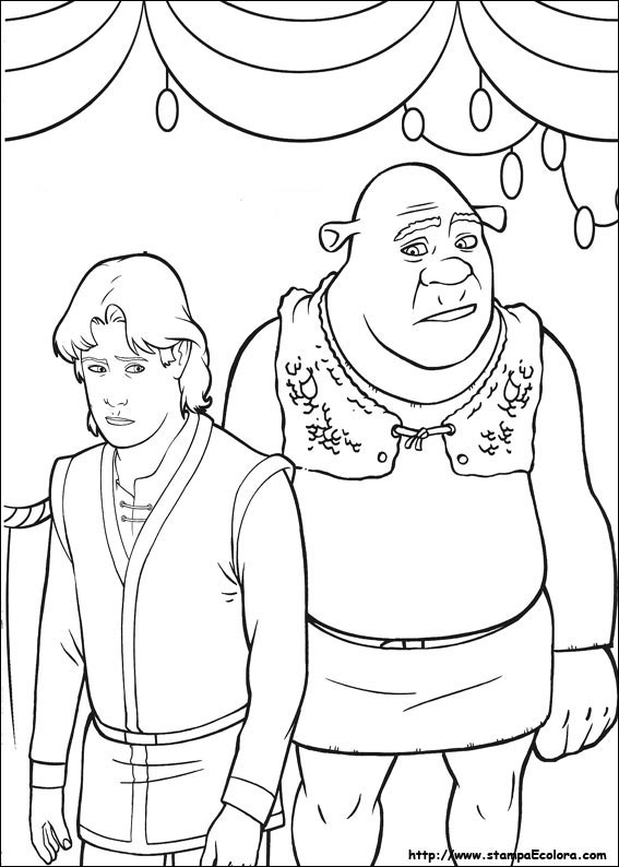 Disegni Shrek terzo